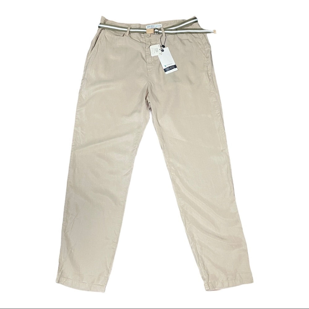 🌟SALE🌟 NWT Zara Basic Denim Tencel Khaki Pants Size 8